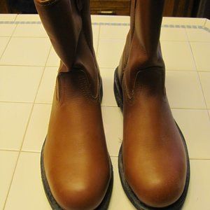 NWOB 10E Mason Steel Toe Wellington Work Boots